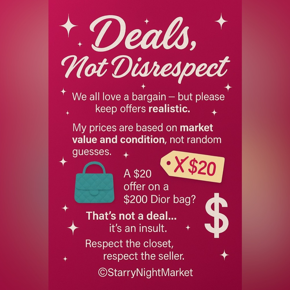 ✨ Respectful Offers Only 💼 Please Read 🙏